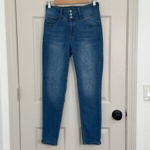 Curve Appeal Jeans Womens 8/29 Curve Creator High Rise Skinny Stretch Casual